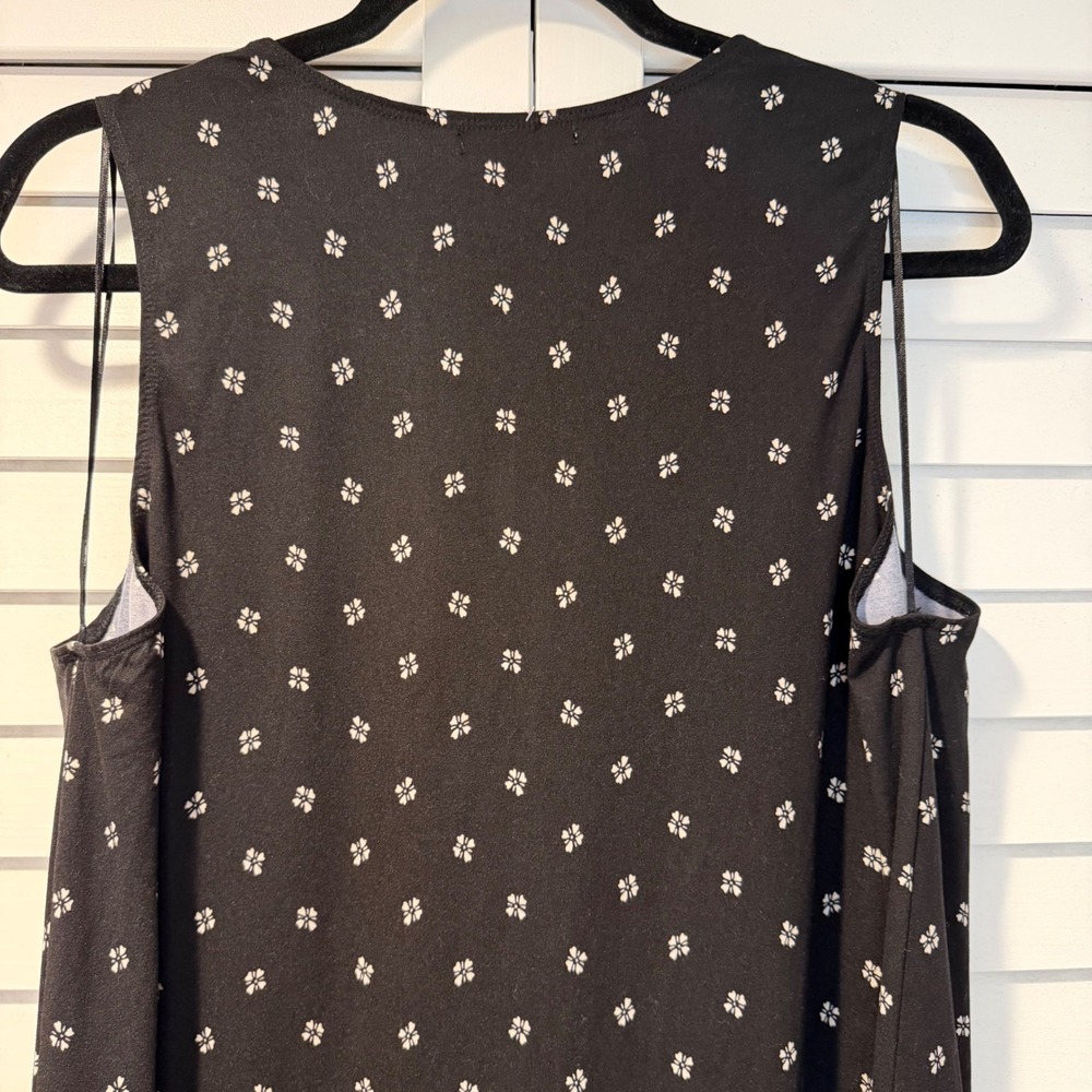 Workwear Office Nine‎ Britton Womens XL Black Floral Sleeveless Sheath Dress New - Picture 6 of 13